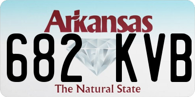 AR license plate 682KVB