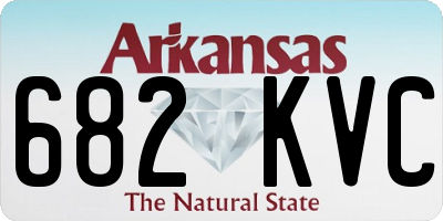 AR license plate 682KVC