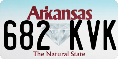 AR license plate 682KVK