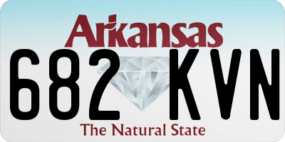 AR license plate 682KVN