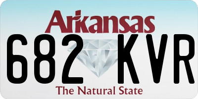 AR license plate 682KVR