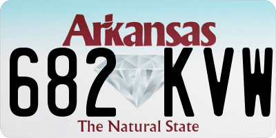 AR license plate 682KVW
