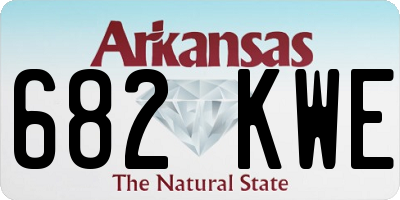 AR license plate 682KWE
