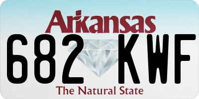 AR license plate 682KWF