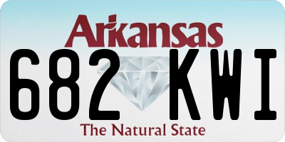 AR license plate 682KWI
