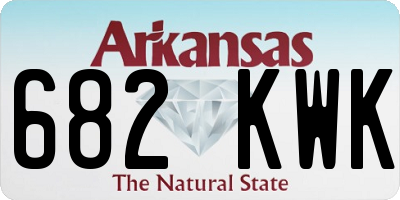 AR license plate 682KWK