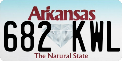 AR license plate 682KWL