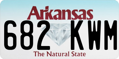 AR license plate 682KWM