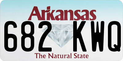 AR license plate 682KWQ