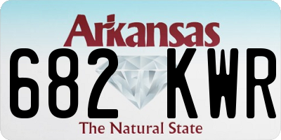 AR license plate 682KWR