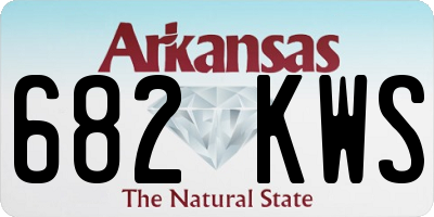 AR license plate 682KWS