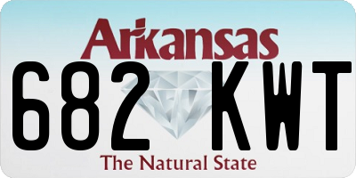 AR license plate 682KWT