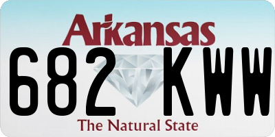 AR license plate 682KWW