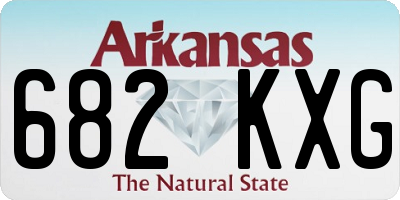 AR license plate 682KXG