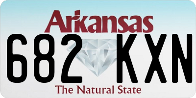 AR license plate 682KXN