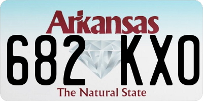 AR license plate 682KXO