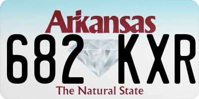 AR license plate 682KXR