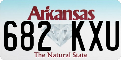 AR license plate 682KXU
