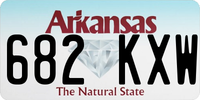 AR license plate 682KXW