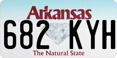 AR license plate 682KYH