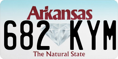 AR license plate 682KYM