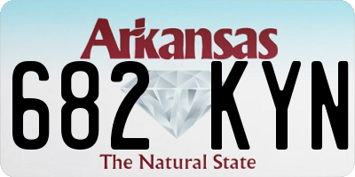 AR license plate 682KYN