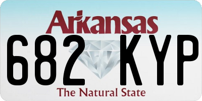 AR license plate 682KYP