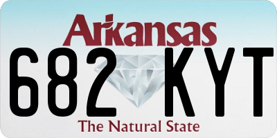 AR license plate 682KYT