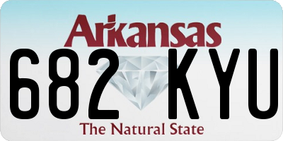 AR license plate 682KYU
