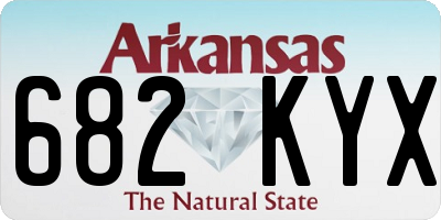 AR license plate 682KYX