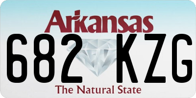 AR license plate 682KZG