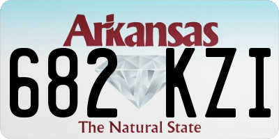 AR license plate 682KZI