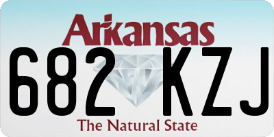 AR license plate 682KZJ
