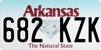 AR license plate 682KZK
