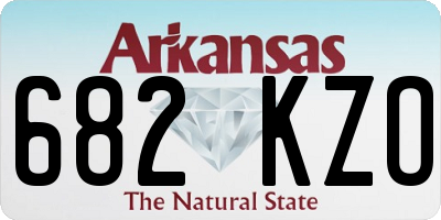 AR license plate 682KZO