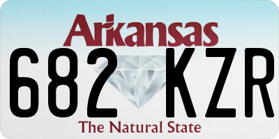 AR license plate 682KZR