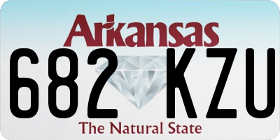 AR license plate 682KZU