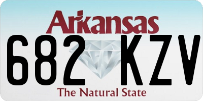 AR license plate 682KZV