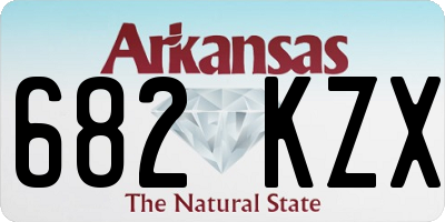 AR license plate 682KZX