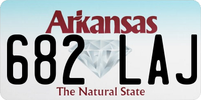 AR license plate 682LAJ