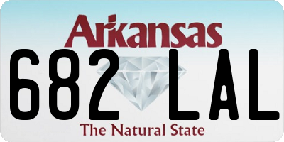 AR license plate 682LAL