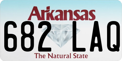 AR license plate 682LAQ