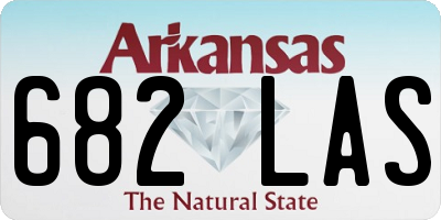 AR license plate 682LAS