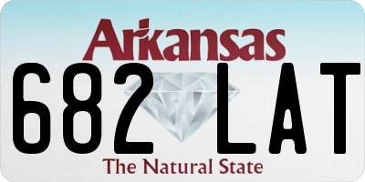 AR license plate 682LAT