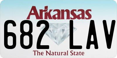 AR license plate 682LAV