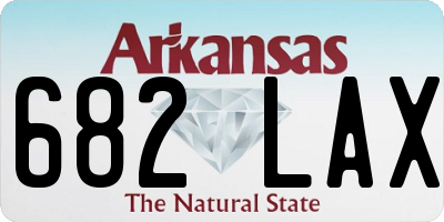 AR license plate 682LAX
