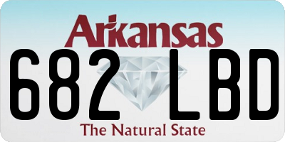 AR license plate 682LBD
