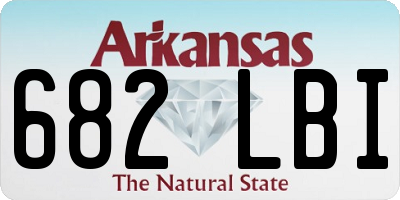 AR license plate 682LBI