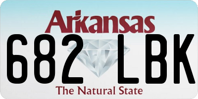 AR license plate 682LBK