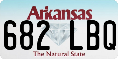 AR license plate 682LBQ